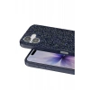 Onegif Apple iPhone 17 Uyumlu Bright Simli Kapak - Mavi