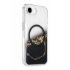 Onegif Apple iPhone 17E Uyumlu Lotus Simli Magsafe Kapak - Siyah