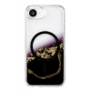 Onegif Apple iPhone 17E Uyumlu Lotus Simli Magsafe Kapak - Siyah