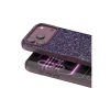 Onegif Apple iPhone 18 Pro Max Uyumlu Bright Simli Kapak - Bordo