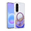 Onegif Samsung Galaxy A37 5G Lotus Simli Magsafe Kapak - Mor