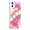 Onegif Apple iPhone 11 Lotus Simli Magsafe Kapak - Pembe