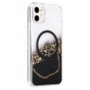 Onegif Apple iPhone 11 Lotus Simli Magsafe Kapak - Siyah