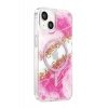 Onegif Apple iPhone 14 Lotus Simli Magsafe Kapak - Pembe
