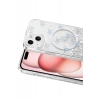 Onegif Apple iPhone 14 Misk Simli Magsafe Kapak - Desen 3