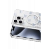 Onegif Apple iPhone 14 Pro Max Misk Simli Magsafe Kapak - Desen 3