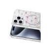 Onegif Apple iPhone 14 Pro Max Misk Simli Magsafe Kapak - Desen 4