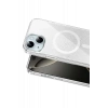 Onegif Apple iPhone 14 Sora Simli Magsafe Kapak - Beyaz