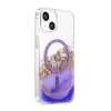 Onegif Apple iPhone 15 Lotus Simli Magsafe Kapak - Mor