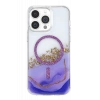 Onegif Apple iPhone 15 Pro Max Lotus Simli Magsafe Kapak - Mor