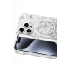 Onegif Apple iPhone 15 Pro Max Misk Simli Magsafe Kapak - Desen 2