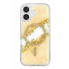 Onegif Apple iPhone 16 Lotus Simli Magsafe Kapak - Gümüş