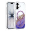 Onegif Apple iPhone 16 Lotus Simli Magsafe Kapak - Mor