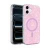 Onegif Apple iPhone 16 Mila Dalgalı Magsafe Kapak - Lila