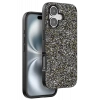 Onegif Apple iPhone 16 Plus Bright Simli Kapak - Gümüş