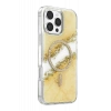 Onegif Apple iPhone 16 Pro Max Lotus Simli Magsafe Kapak - Gümüş