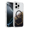 Onegif Apple iPhone 16 Pro Max Lotus Simli Magsafe Kapak - Siyah