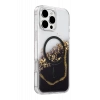 Onegif Apple iPhone 16 Pro Max Lotus Simli Magsafe Kapak - Siyah