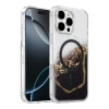 Onegif Apple iPhone 16 Pro Max Lotus Simli Magsafe Kapak - Siyah