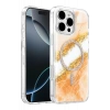 Onegif Apple iPhone 16 Pro Max Lotus Simli Magsafe Kapak - Turuncu