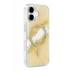 Onegif Apple iPhone 17 Lotus Simli Magsafe Kapak - Gümüş