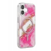 Onegif Apple iPhone 17 Lotus Simli Magsafe Kapak - Pembe