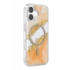 Onegif Apple iPhone 17 Lotus Simli Magsafe Kapak - Turuncu