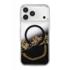 Onegif Apple iPhone 17 Pro Lotus Simli Magsafe Kapak - Siyah