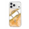 Onegif Apple iPhone 17 Pro Lotus Simli Magsafe Kapak - Turuncu