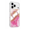 Onegif Apple iPhone 17 Pro Max Lotus Simli Magsafe Kapak - Pembe