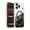 Onegif Apple iPhone 17 Pro Max Lotus Simli Magsafe Kapak - Siyah