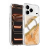 Onegif Apple iPhone 17 Pro Max Lotus Simli Magsafe Kapak - Turuncu