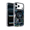 Onegif Apple iPhone 17 Pro Mila Dalgalı Magsafe Kapak - Lacivert