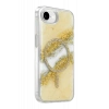 Onegif Apple iPhone 17E Lotus Simli Magsafe Kapak - Gümüş