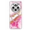 Onegif Xiaomi Redmi 14C Lotus Simli Magsafe Kapak - Pembe
