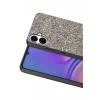 Onegif Samsung Galaxy A07 4G Uyumlu Bright Simli Kapak - Gümüş