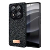 Onegif Xiaomi Redmi Note 14 Pro 5G Uyumlu Bright Simli Kapak - Siyah