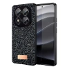Onegif Xiaomi Redmi Note 14 Pro 5G Uyumlu Bright Simli Kapak - Siyah