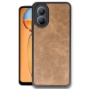 Oppo A38 Uyumlu Kılıf Aras Deri Kapak - Taba