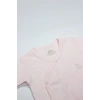 Organik Natural Basic Style Kruvaze Uzun Kol Body BS17102 Pembe