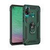 Huawei P40 Lite E Kılıf Sofya Yüzüklü Silikon Kapak - Yeşil