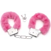Peluşlu Metal Fantezi Kelepçe Pembe