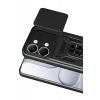 Xiaomi Poco X8 Pro Max Pars Lens Yüzüklü Silikon - Siyah
