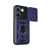 Xiaomi Poco X8 Pro Pars Lens Yüzüklü Silikon - Lacivert