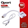 Q-HD-VGJ HDMI TO VGA CEVIRICI+ SES JACK