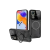 Realme 11 Pro Plus Uyumlu Joy Lens Standlı Kapak - Siyah