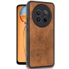 Realme 12 5G Uyumlu Kılıf Aras Deri Kapak - Taba