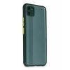 Realme C11 Kılıf Miami Şeffaf Silikon - Koyu Yeşil