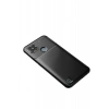 Realme C21 Uyumlu Kılıf Auto Focus Karbon Kapak - Siyah