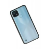 Realme C21 Uyumlu Kılıf Miami Şeffaf Silikon - Siyah